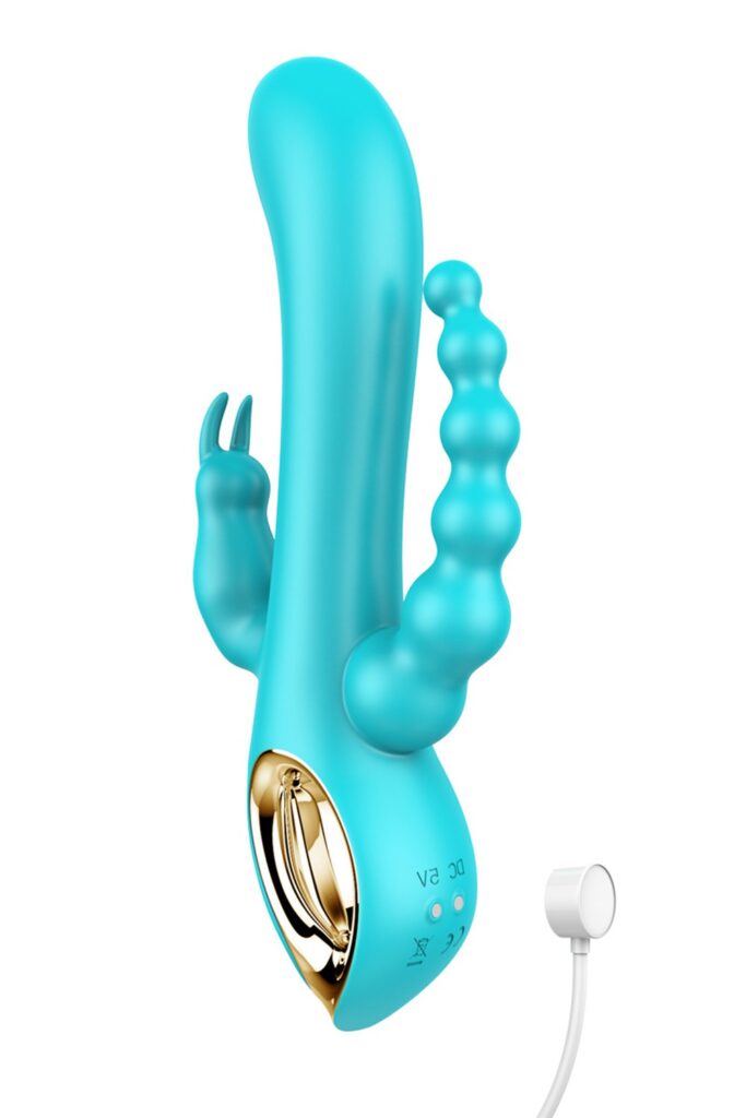 Vibromasseur Rabbit Bleu