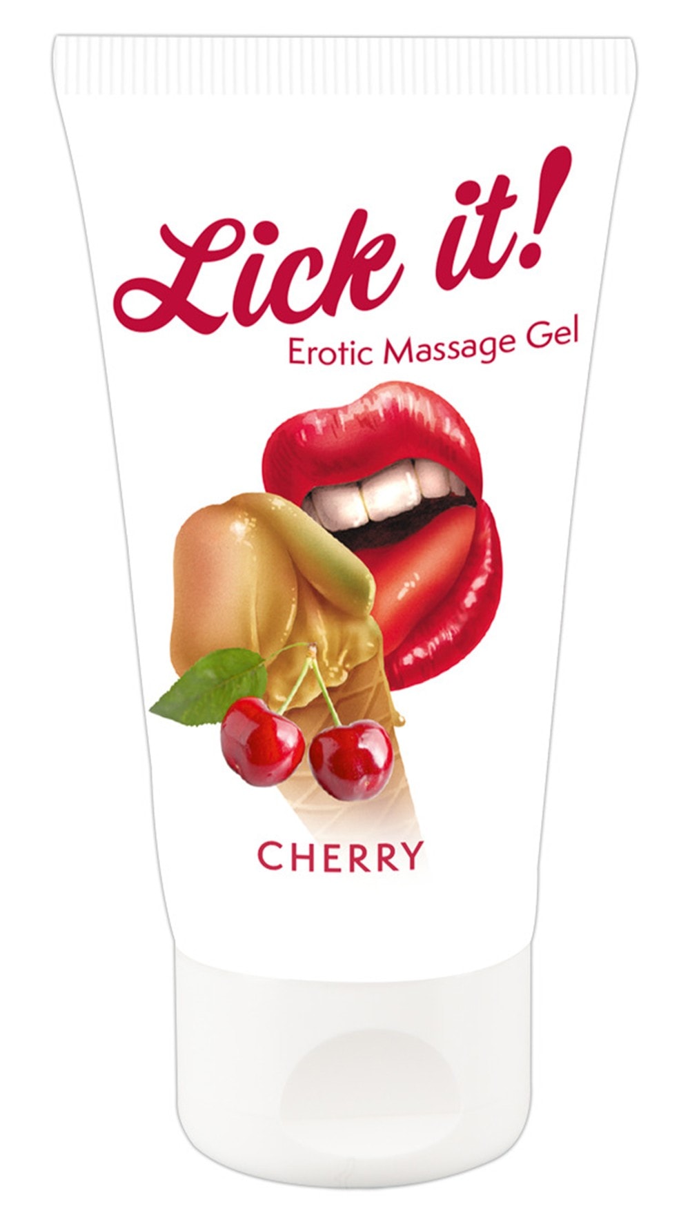Lubrifiant et Gel de Massage Végétalien Goût Cerise 50ml – vue 2