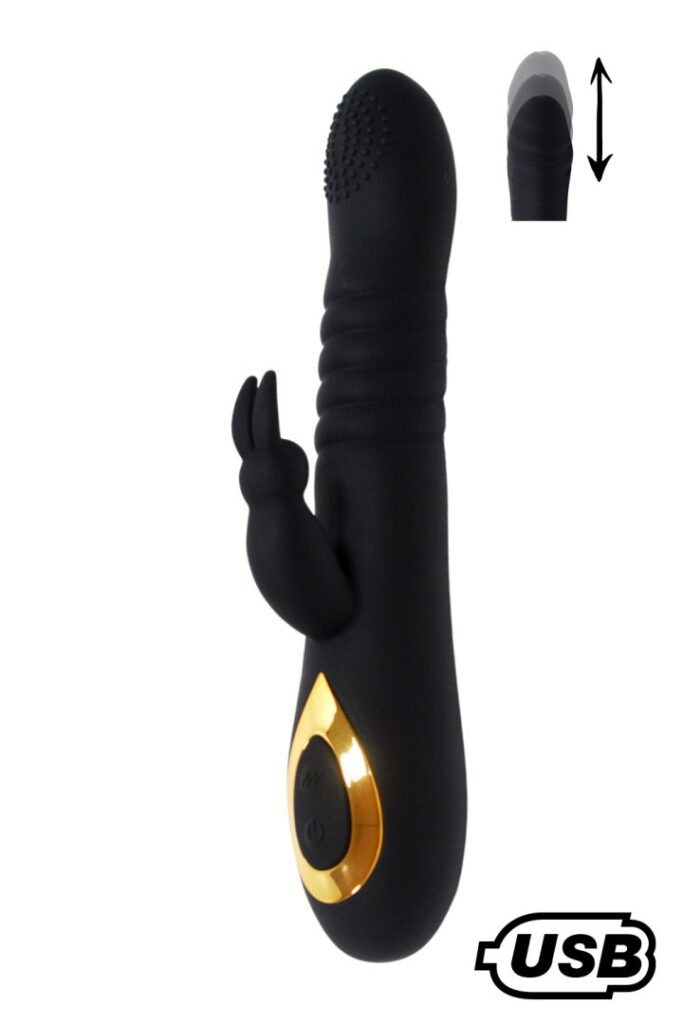 Vibromasseur Rabbit Twist Noir