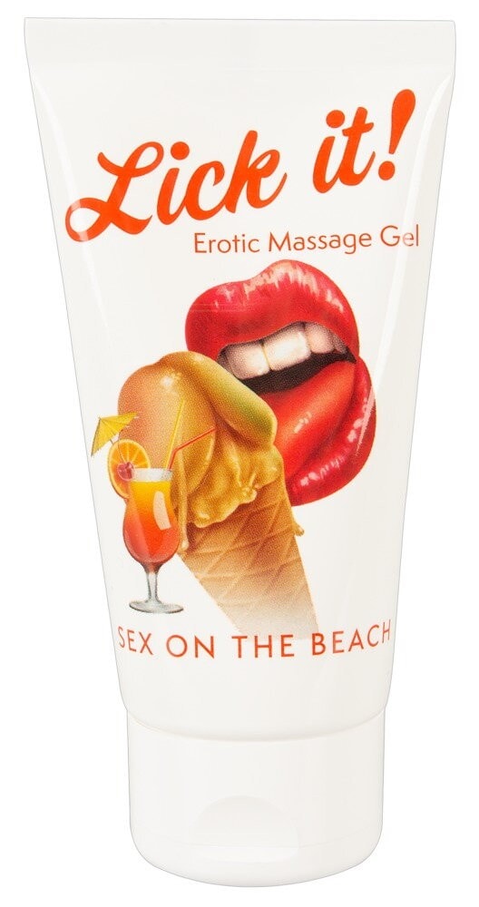 Lubrifiant et Gel de Massage Végétalien Sex On The Beach Goût Fruité 50ml