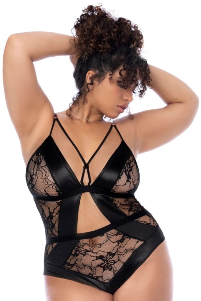Lingerie Noir Dos Nu Grande Taille