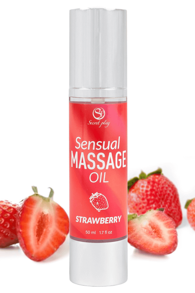 Huile de Massage Fraise Secret Play 50ml