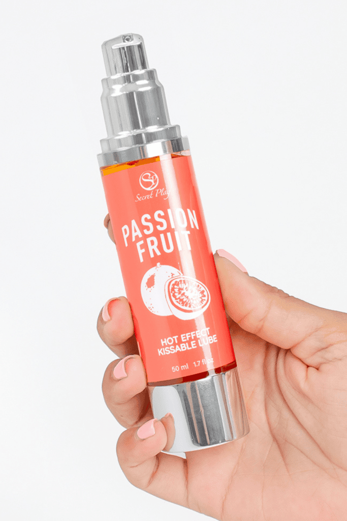 Huile de Massage 2 en 1 Lubrifiant et Fruit de la Passion Chauffant
