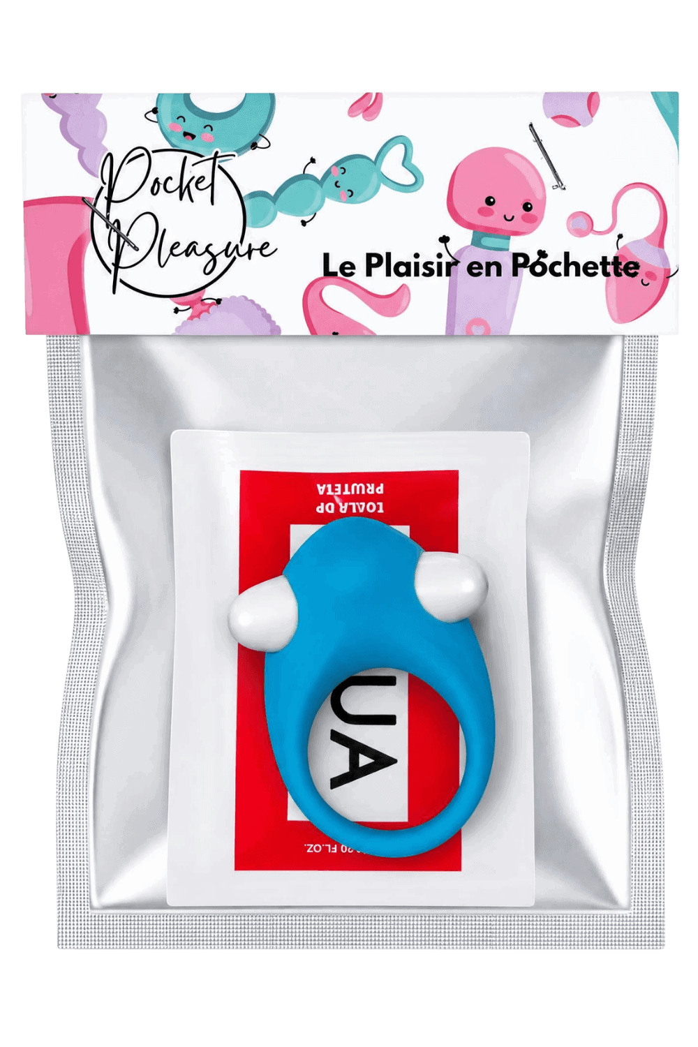 Anneau Vibrant – Pocket Pleasure Bleu Dauphin – vue 2