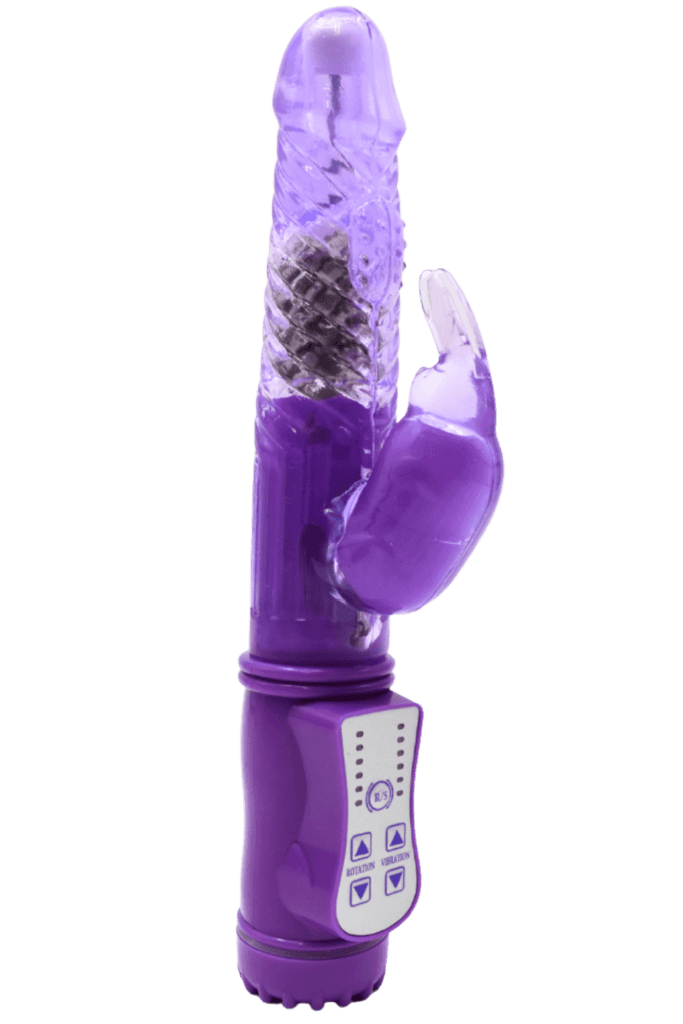 Vibromasseur Rabbit – Pocket Pleasure Violet Rotation Vibration